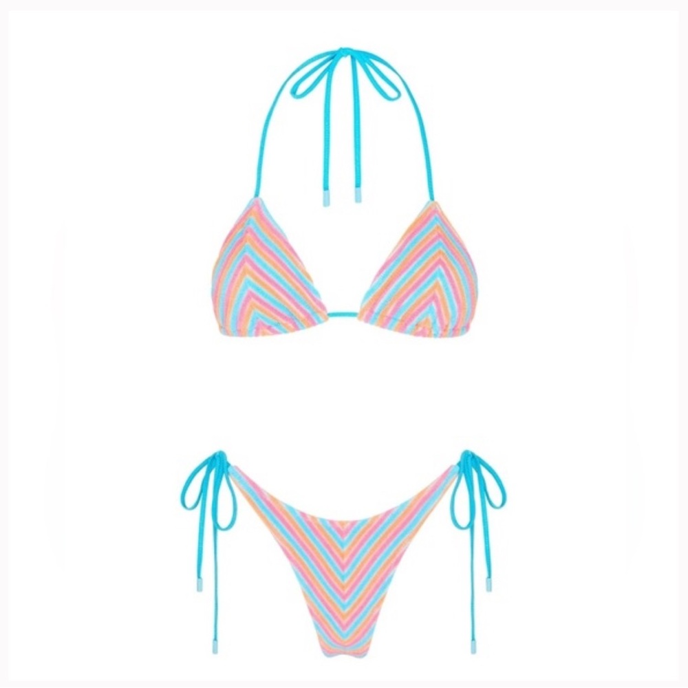 Triangl sherbet stripe bikini set